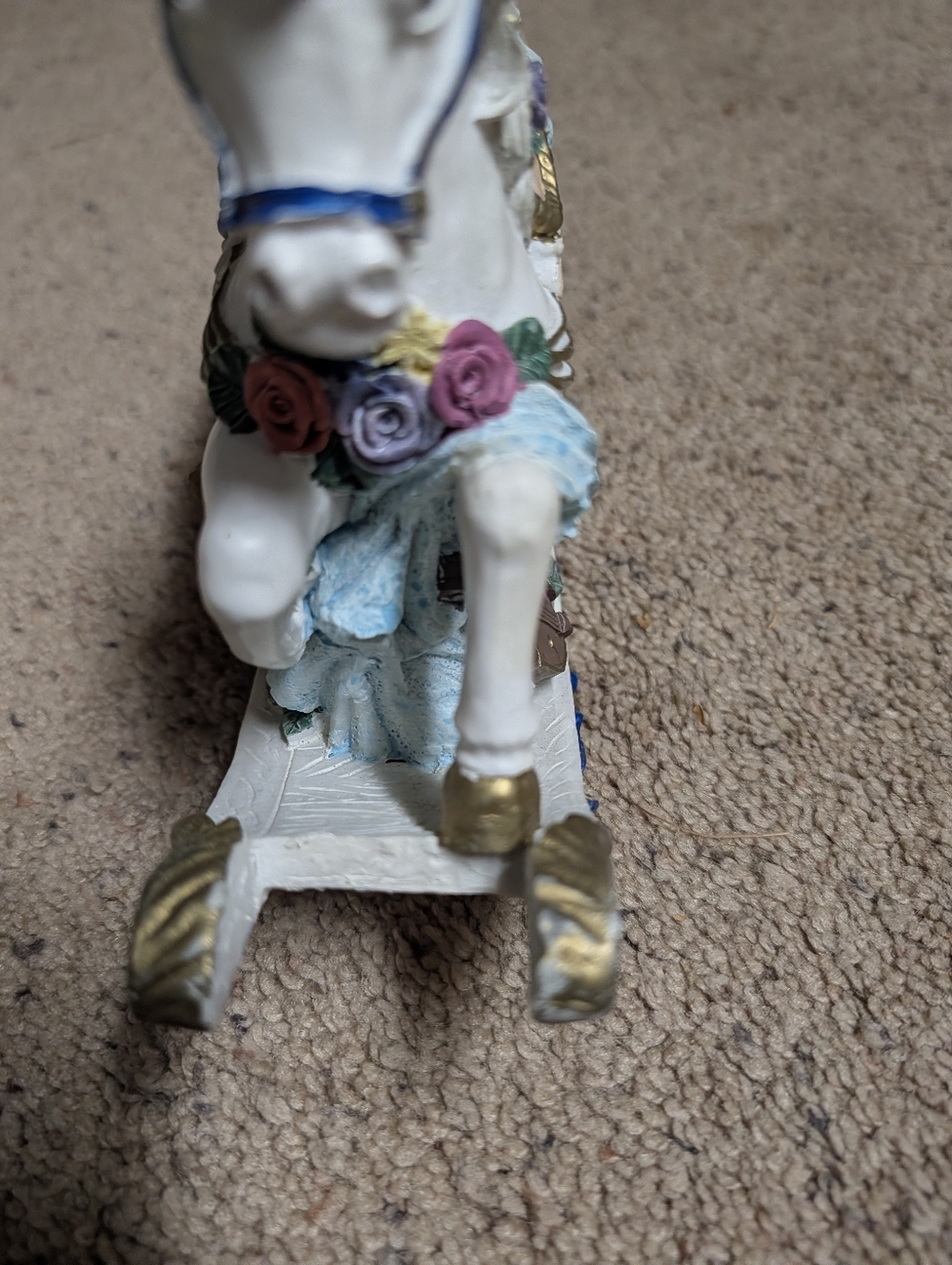 Collectible Vintage Rocking Horse Victorian Music Box - Picture 4 of 13